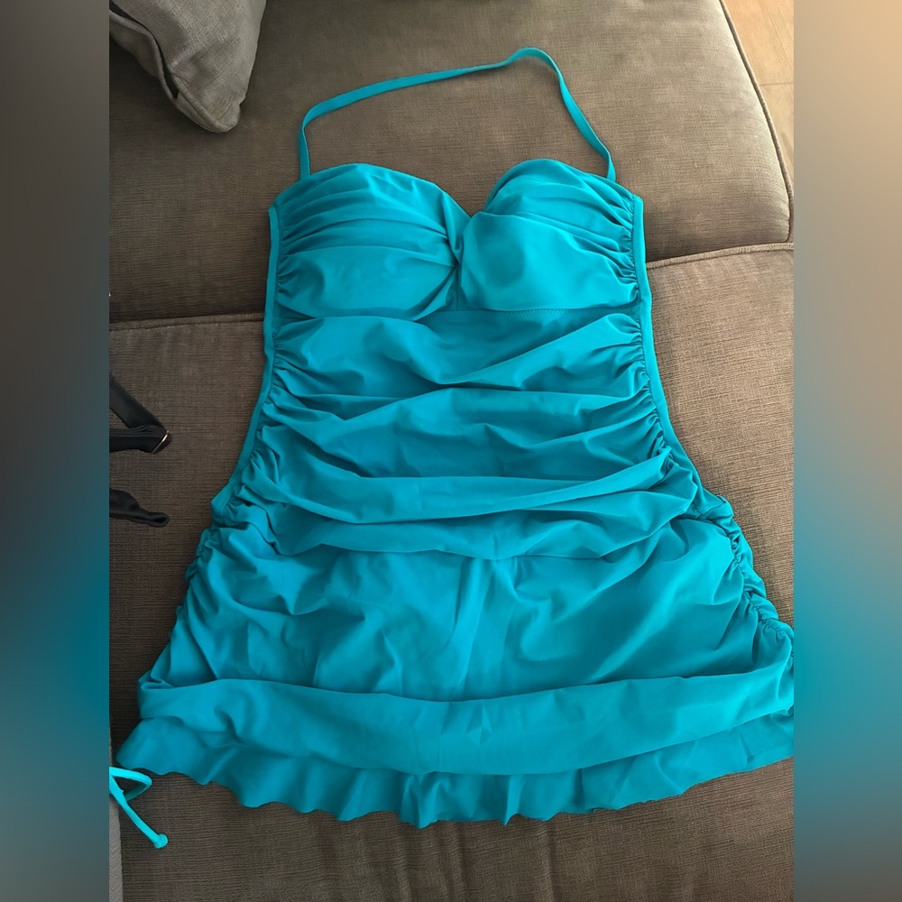 Profile By Gottex Aqua Ruched One Piece Swimsuit